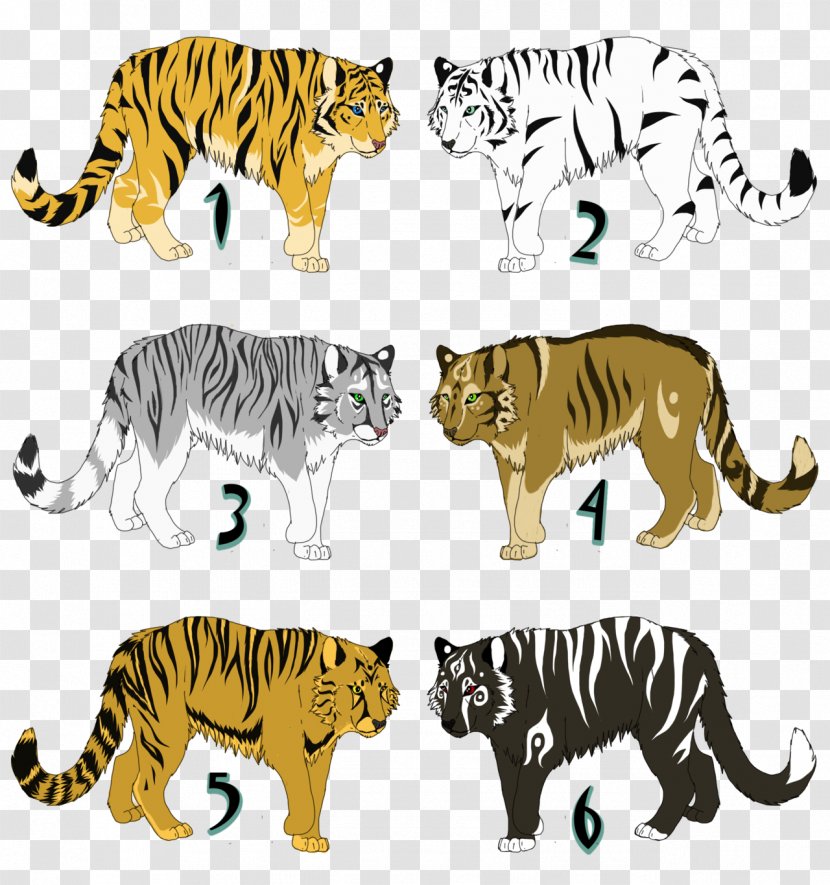 Tiger Lion Wildcat Clip Art - Animal Transparent PNG