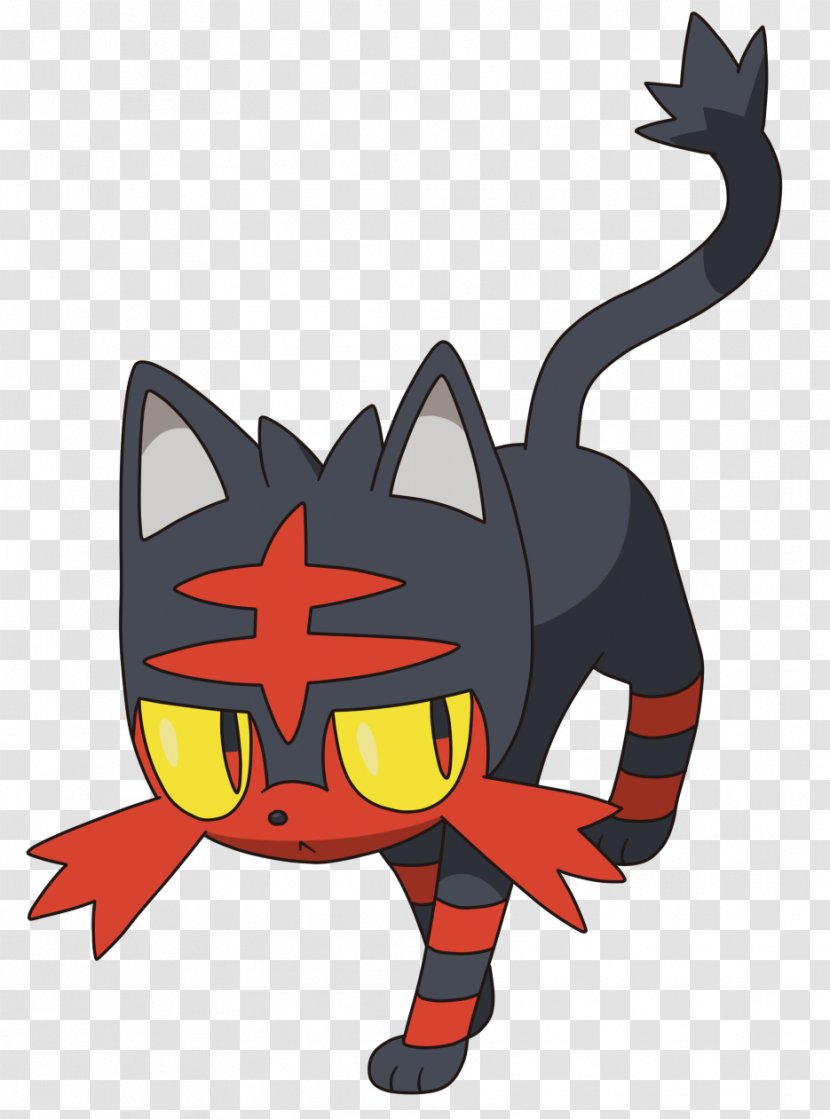 Pokémon Sun And Moon Litten Alola The Company - Vertebrate - Tiger 131 Transparent PNG