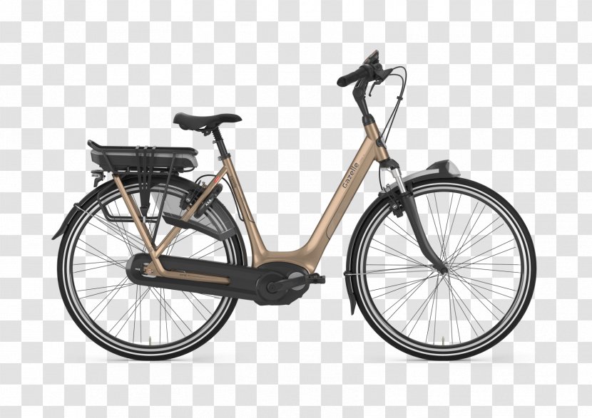 Electric Bicycle Gazelle City Roadster - Wheel Transparent PNG