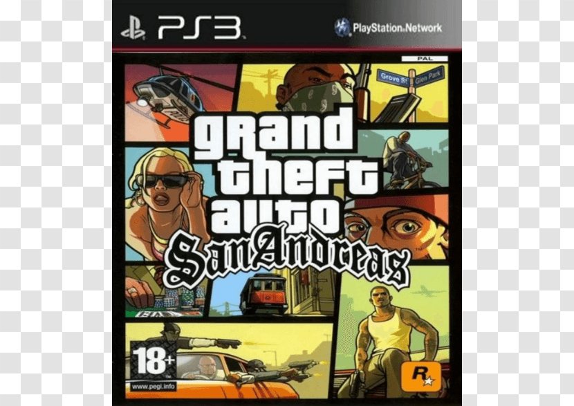 Grand Theft Auto: San Andreas Auto IV V Vice City PlayStation 2 - Software - Multi Transparent PNG