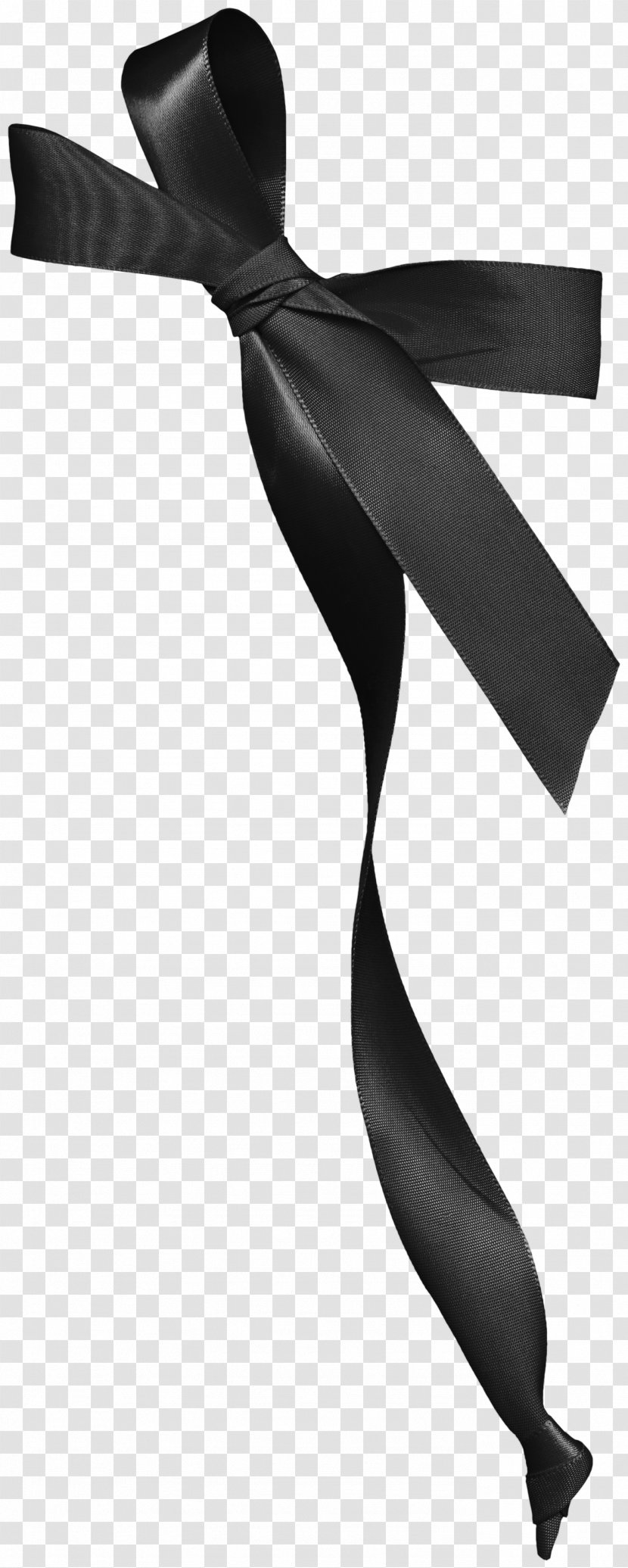 Black And White Ribbon - Joint - Bow Transparent PNG