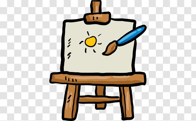 Painting Easel Canvas - Drawing - Cartoon Material Transparent PNG