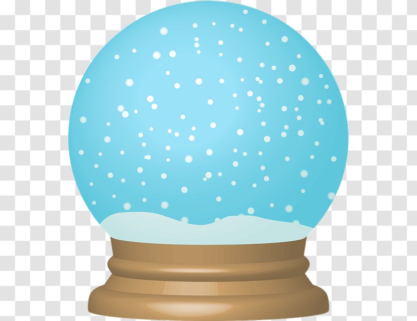Snow Globes Christmas Clip Art - Aqua Transparent PNG