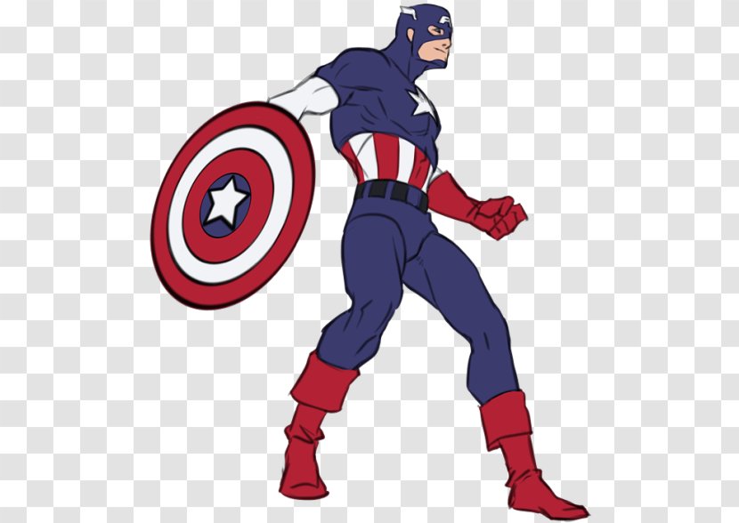 Captain America Nick Fury Thanos Drawing Sketch - Baseball Equipment Transparent PNG