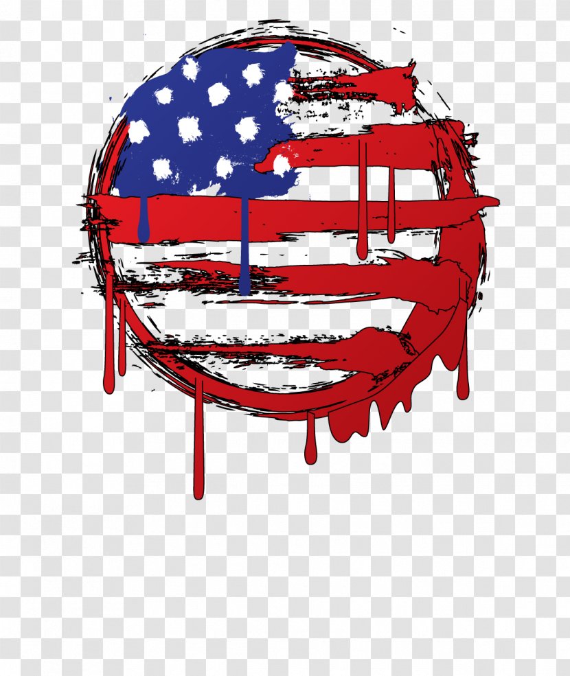 Flag Of The United States Graffiti - Us Transparent PNG