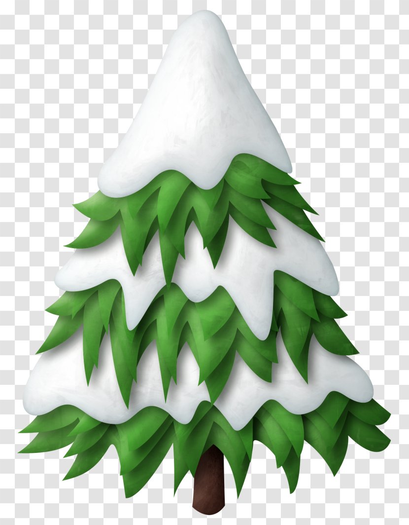 Pine Fir Christmas Tree Clip Art - Snow Transparent PNG