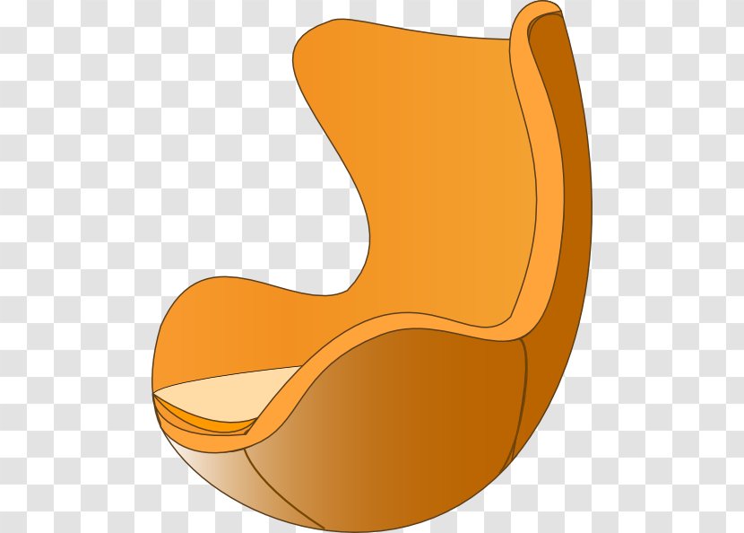 Chair Clip Art - Peach - Modern Design Cliparts Transparent PNG