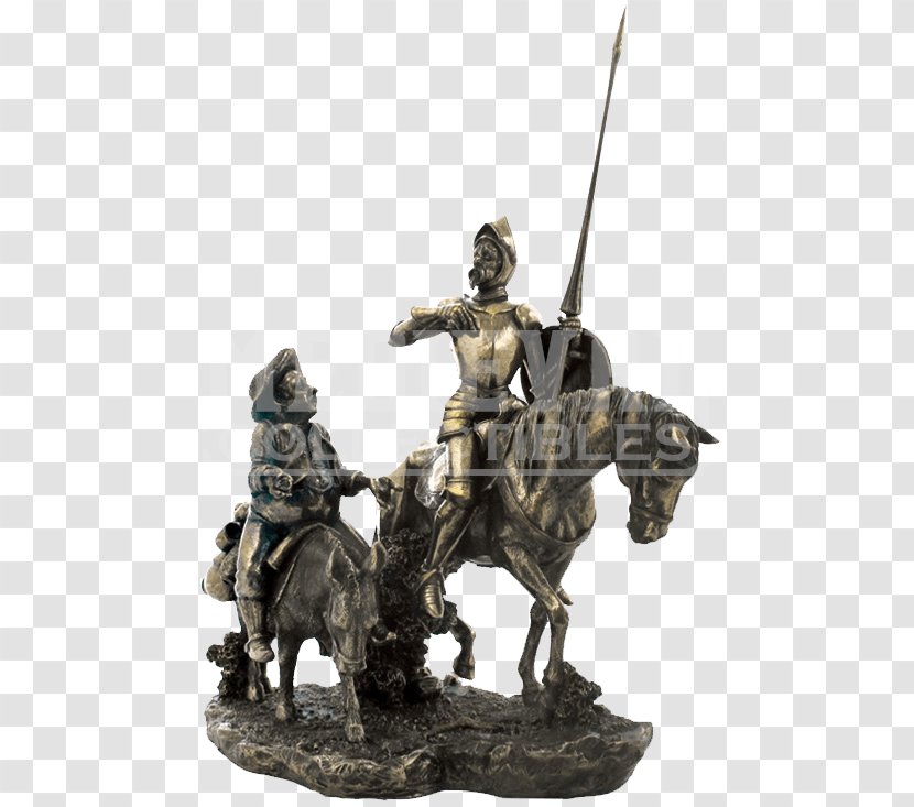Don Quixote Sancho Panza Sculpture Statue Knight - David Transparent PNG