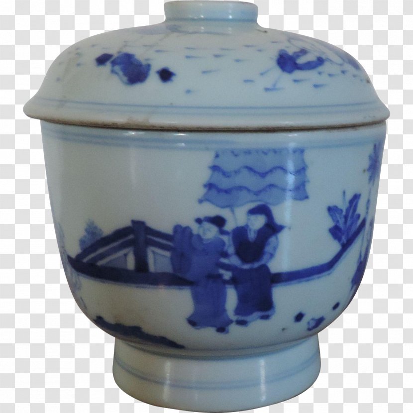 Ceramic Blue And White Pottery Lid Tableware - Tall Porcelain Vases Transparent PNG