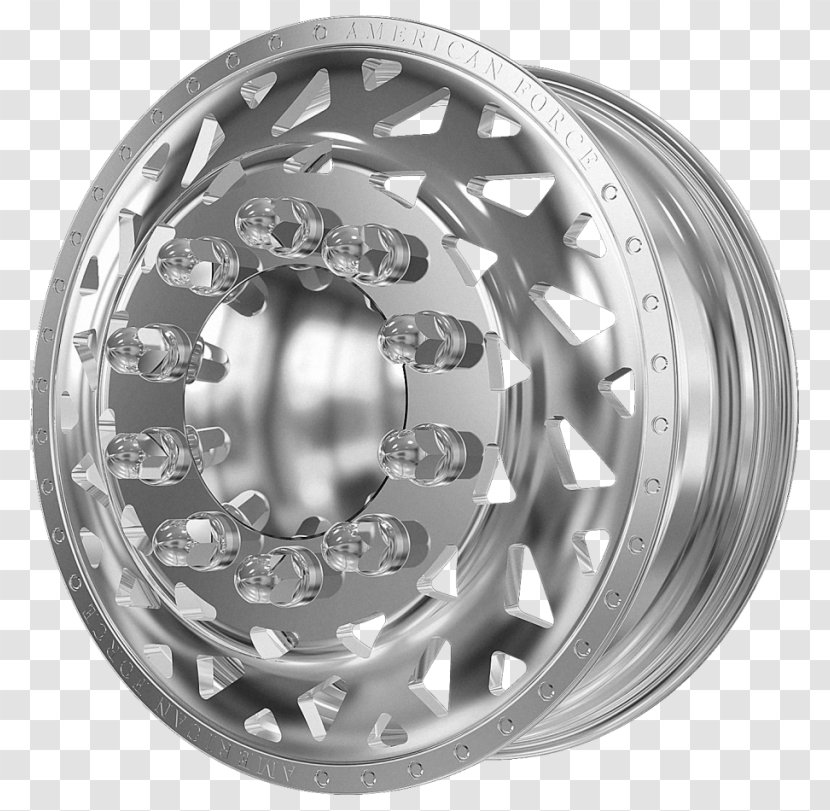 Alloy Wheel Spoke Rim Silver - Black And White Transparent PNG