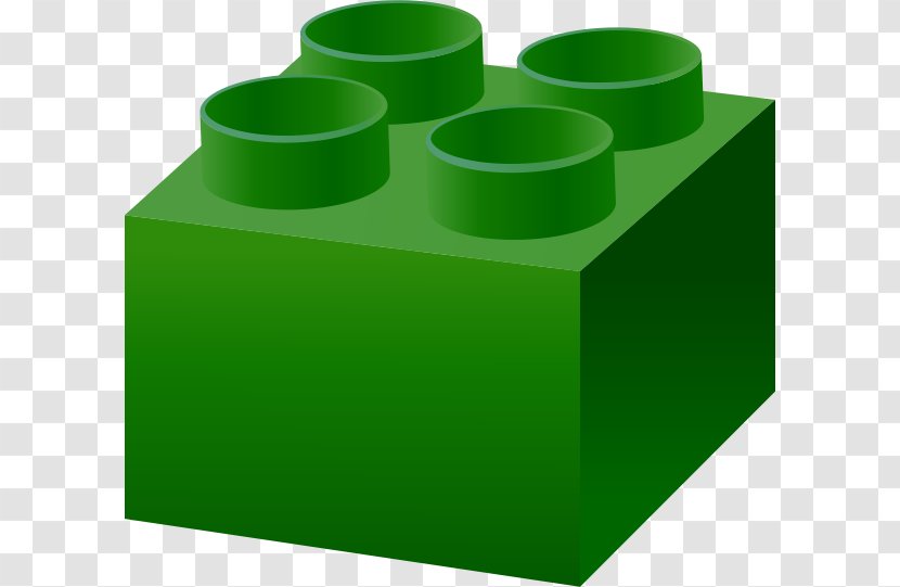Lego Digital Designer Toy Block Clip Art - Red - Green Vector Transparent PNG