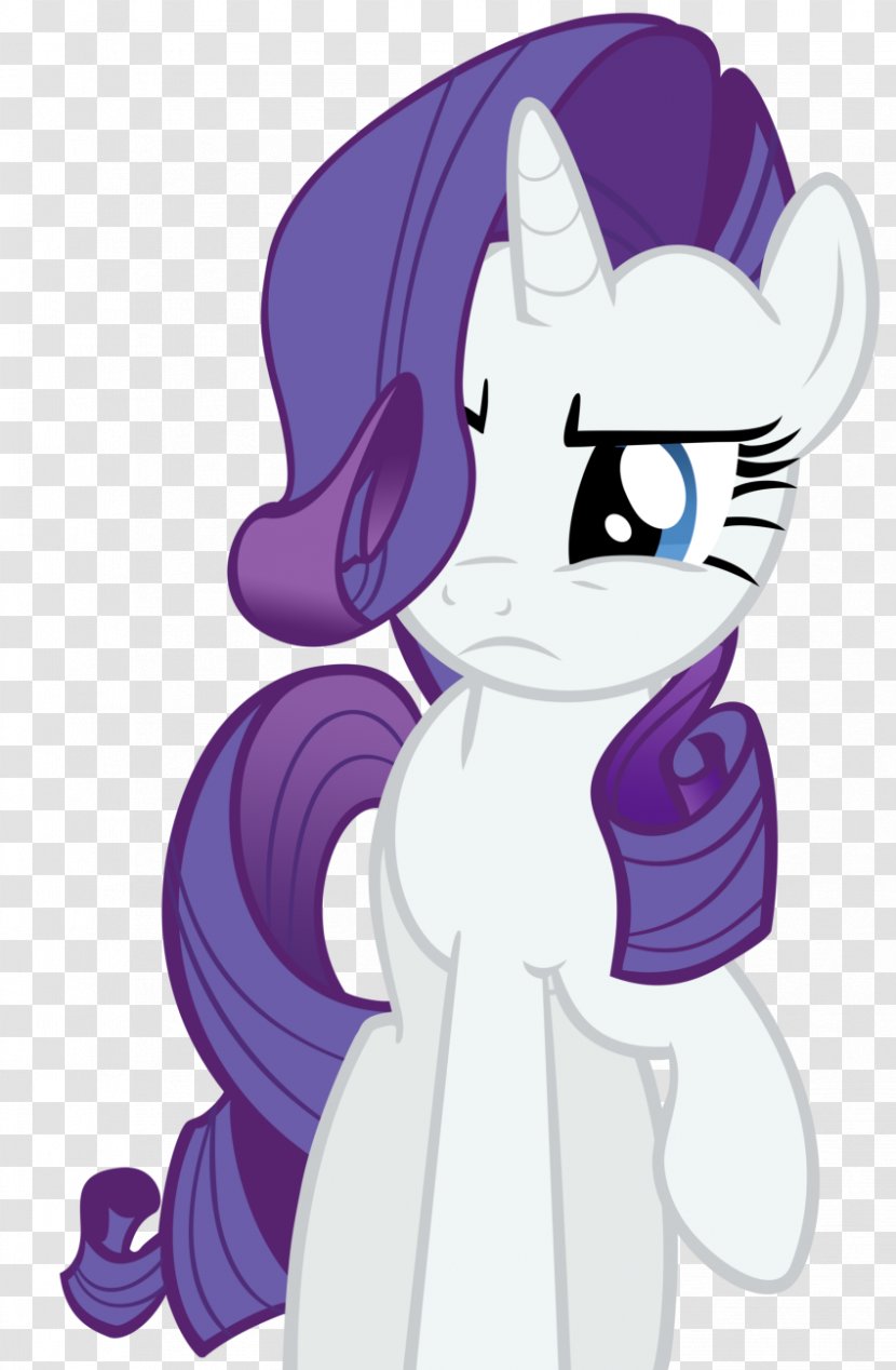 Pony Rarity Horse Purple - Cartoon Transparent PNG