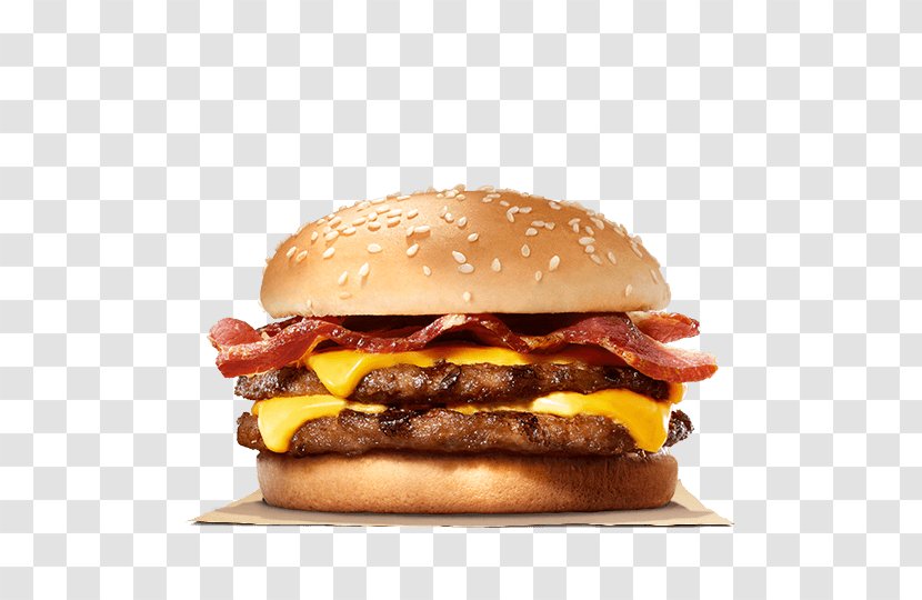 Cheeseburger Hamburger Whopper Big King Bacon - Barbecue Transparent PNG