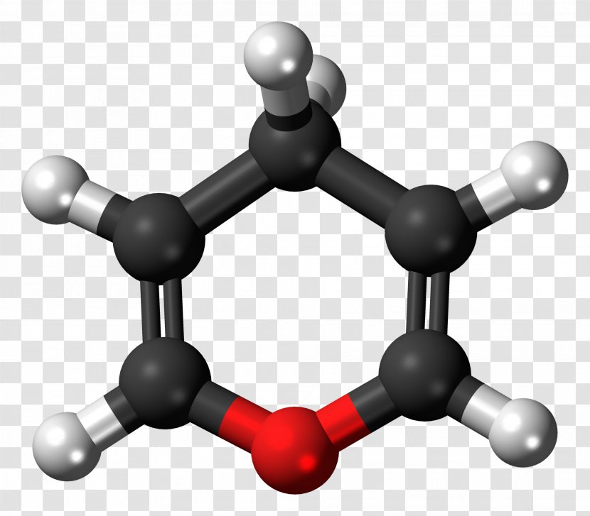 Ball-and-stick Model 1,4-Dioxin Heterocyclic Compound Thiopyran - Spacefilling - Chemical Atom Transparent PNG