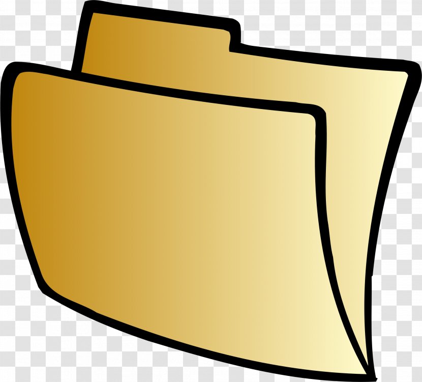 Paper File Folders Directory Clip Art - Yellow Transparent PNG