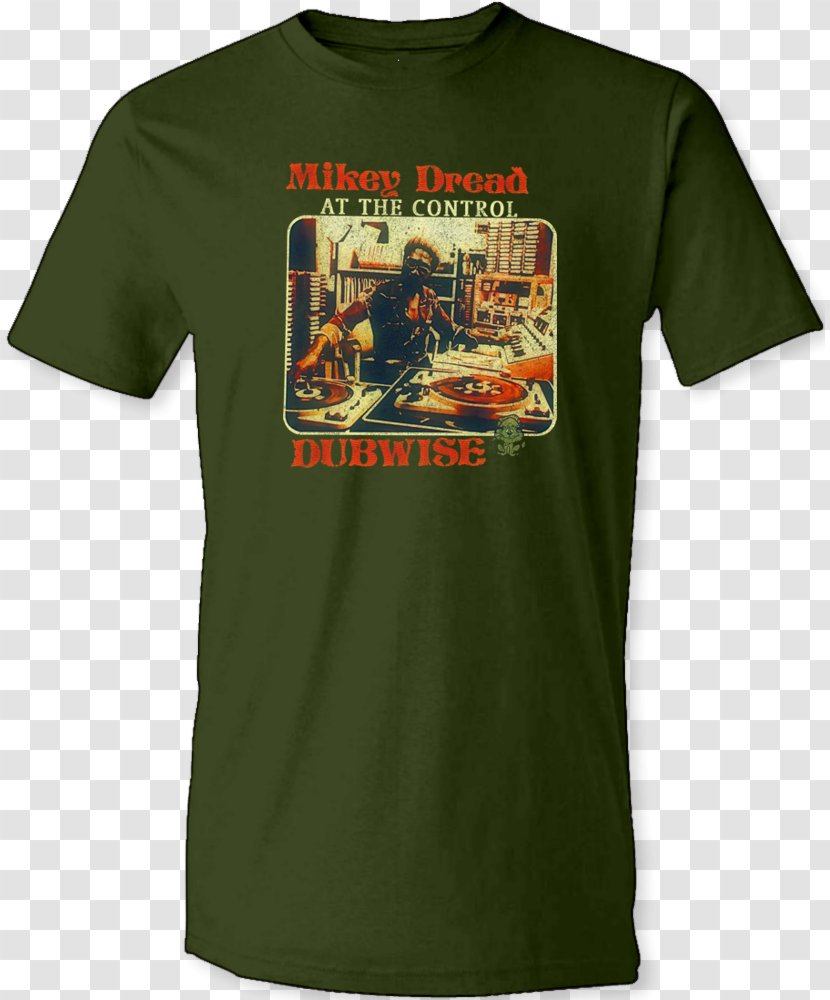 T-shirt Mikey Dread Dubwise At The Control Sleeve Logo - Active Shirt Transparent PNG