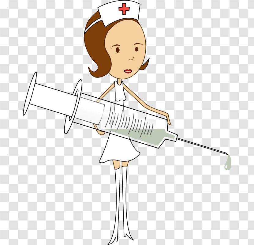 Nursing Syringe Nurse Clip Art - Watercolor - Free Cliparts Transparent PNG