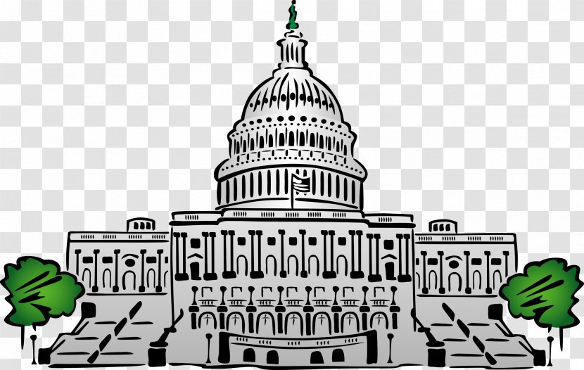 White House United States Capitol Dome Wisconsin State Clip Art - Ch%c3%a2teau - Government Power Cliparts Transparent PNG