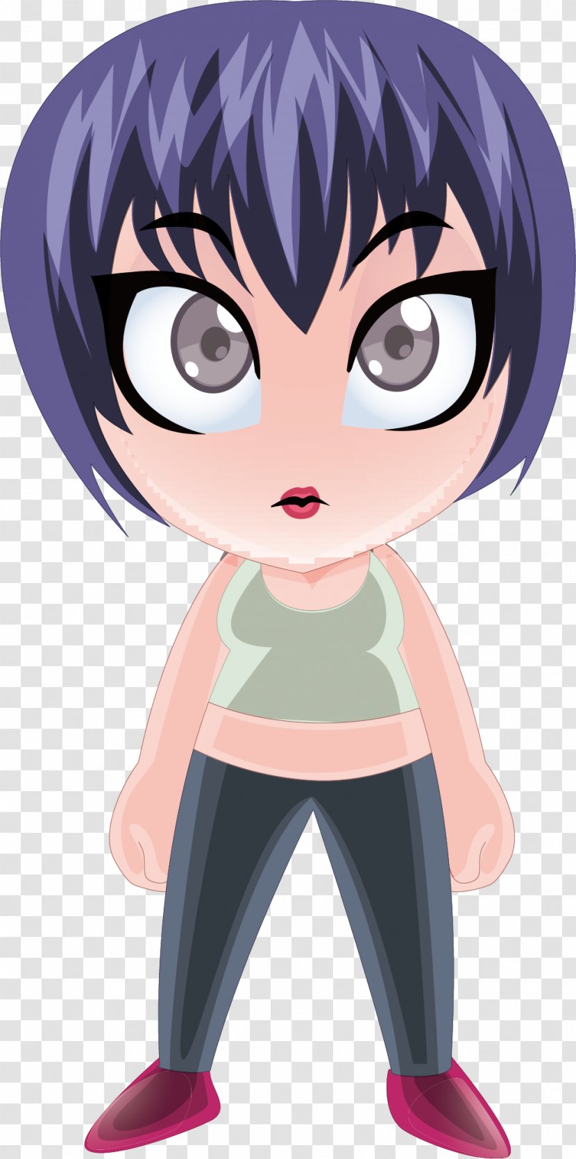 Eye Woman Illustration - Heart - Big Eyed Transparent PNG