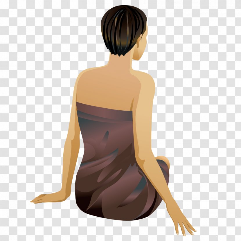 Woman - Tree - Short Haired Transparent PNG