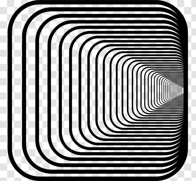 Perspective Optical Illusion Photography - Line Art Transparent PNG