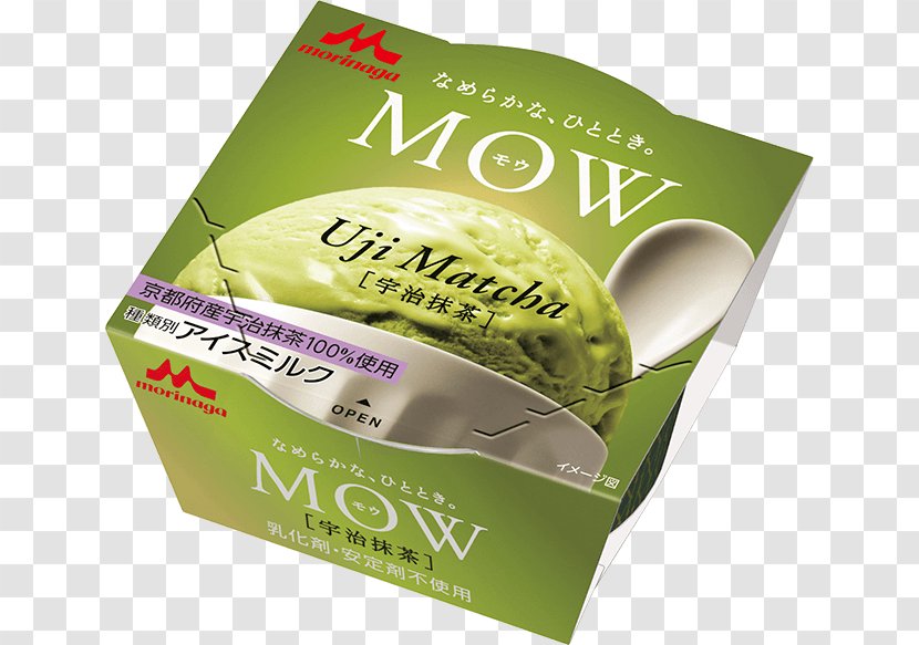 MOW Ice Cream Milk Matcha - Flatleaved Vanilla Transparent PNG