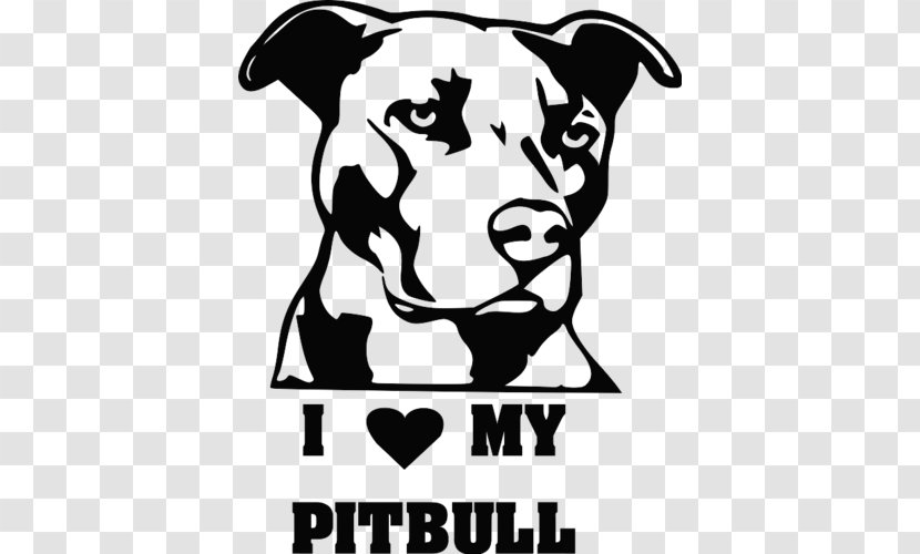 Car Window American Pit Bull Terrier Decal Sticker - Monochrome Transparent PNG