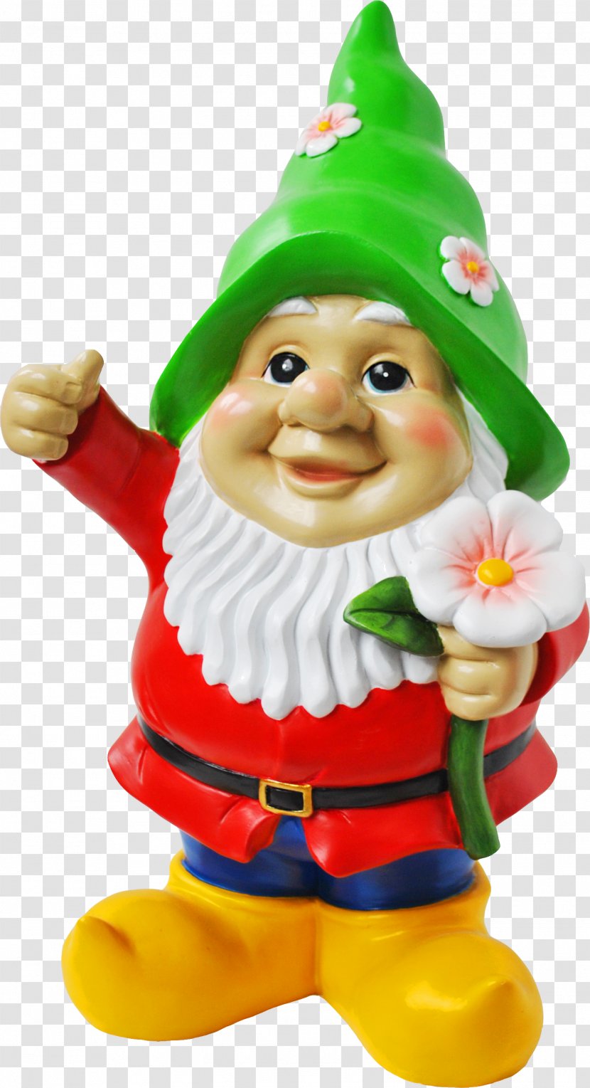Santa Claus Garden Gnome Dwarf - Figurine - Entity Toy Transparent PNG