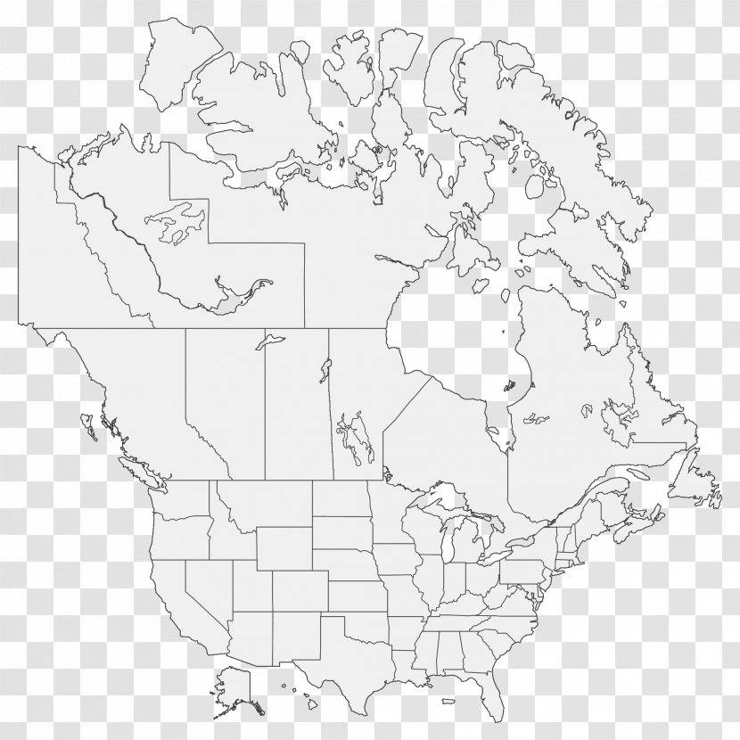 United States Line Art White Map Roylco Ltd Transparent PNG