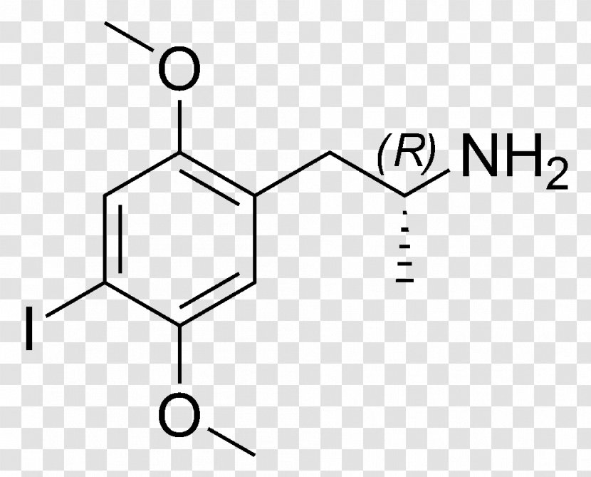 Bromo-DragonFLY 2,5-Dimethoxy-4-bromoamphetamine Psychedelic Drug 2,5-Dimethoxy-4-iodoamphetamine Dopamine - Area - Pihkal Transparent PNG