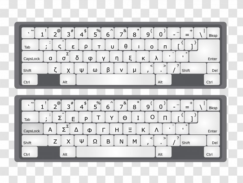 Greek Alphabet Computer Keyboard Letter Transparent PNG