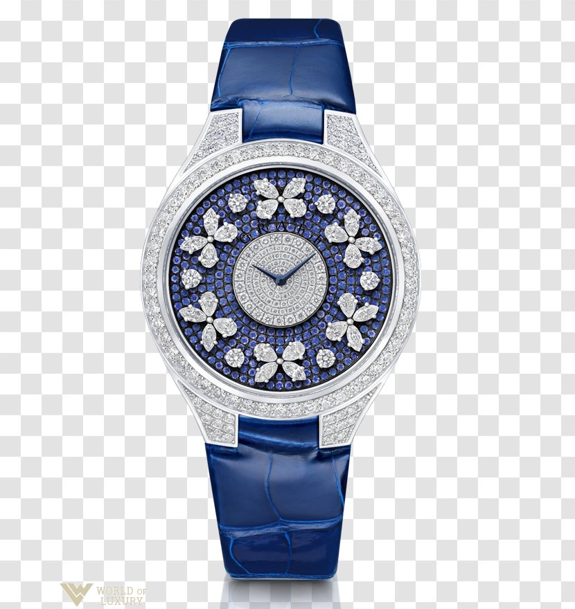 Clock Watch Strap Graff Diamonds - Gold Breitling Flying B Transparent PNG