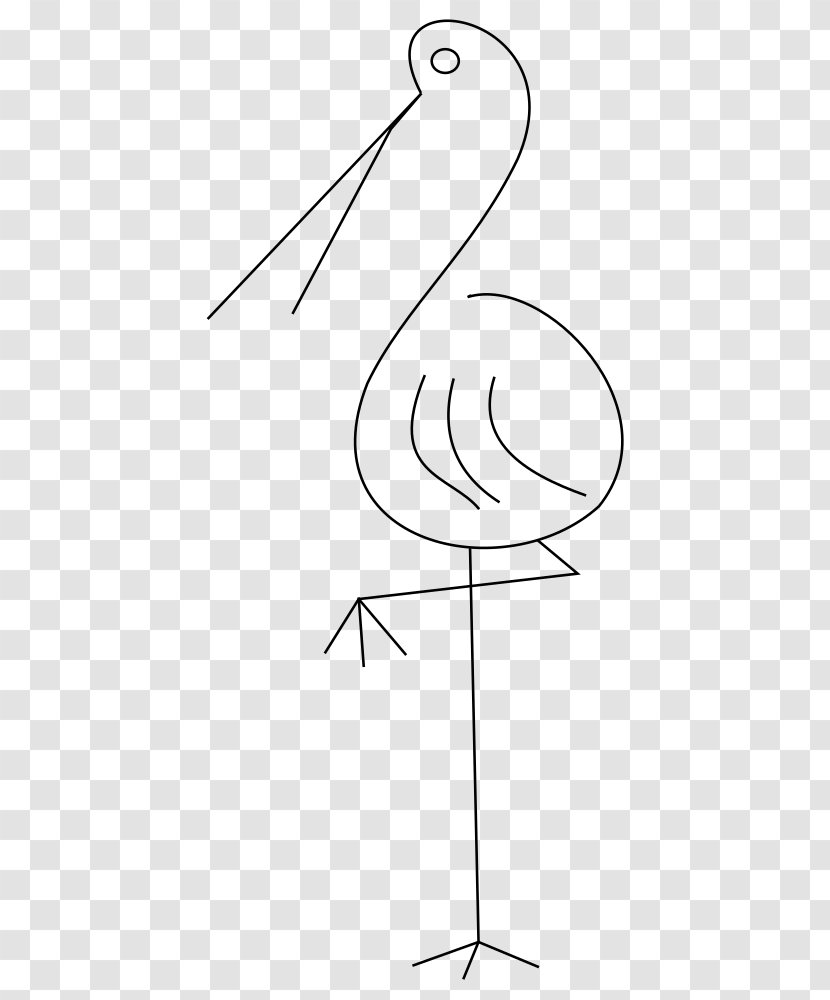 Drawing Practical Joke Line Art /m/02csf Clip - Bird - Flamingos Transparent PNG
