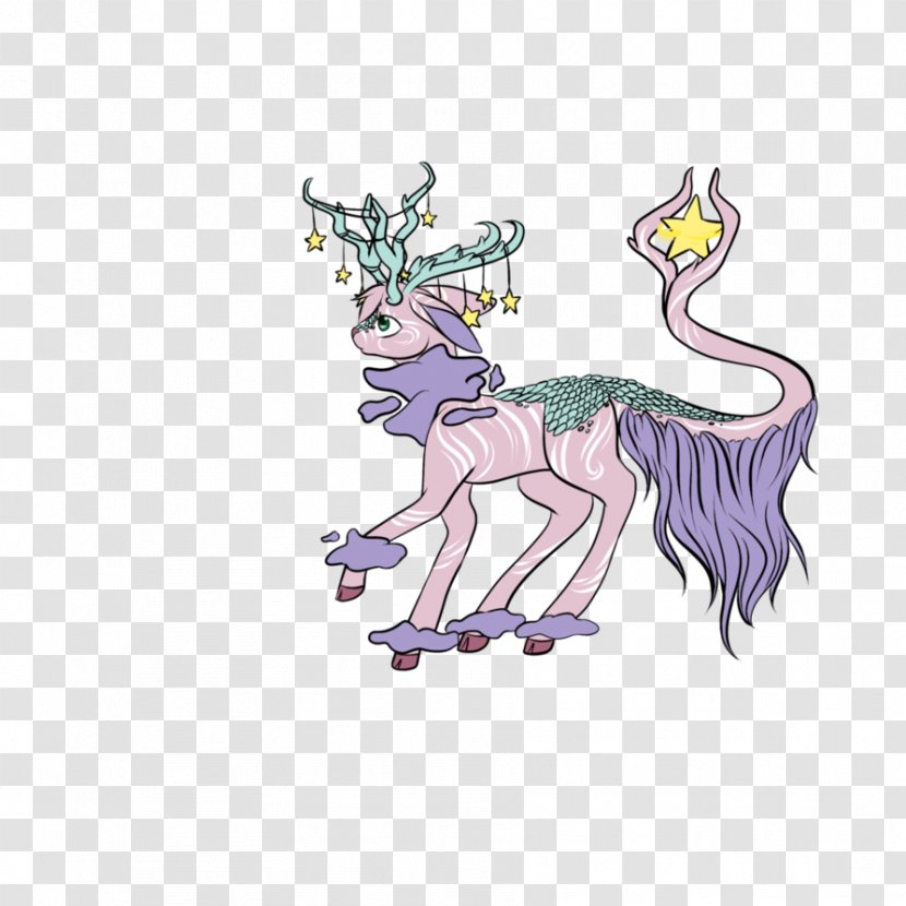 Reindeer Horse Antler - Legendary Creature - Cake Sketch Transparent PNG