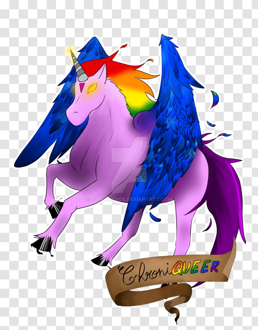 Horse Mammal Legendary Creature Animated Cartoon - Violet - Unicorn Paper Transparent PNG