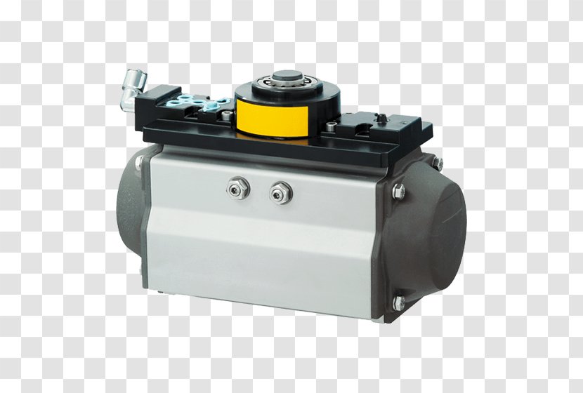Rotary Actuator Valve Pneumatic - Limit Switch - Handwheel Transparent PNG