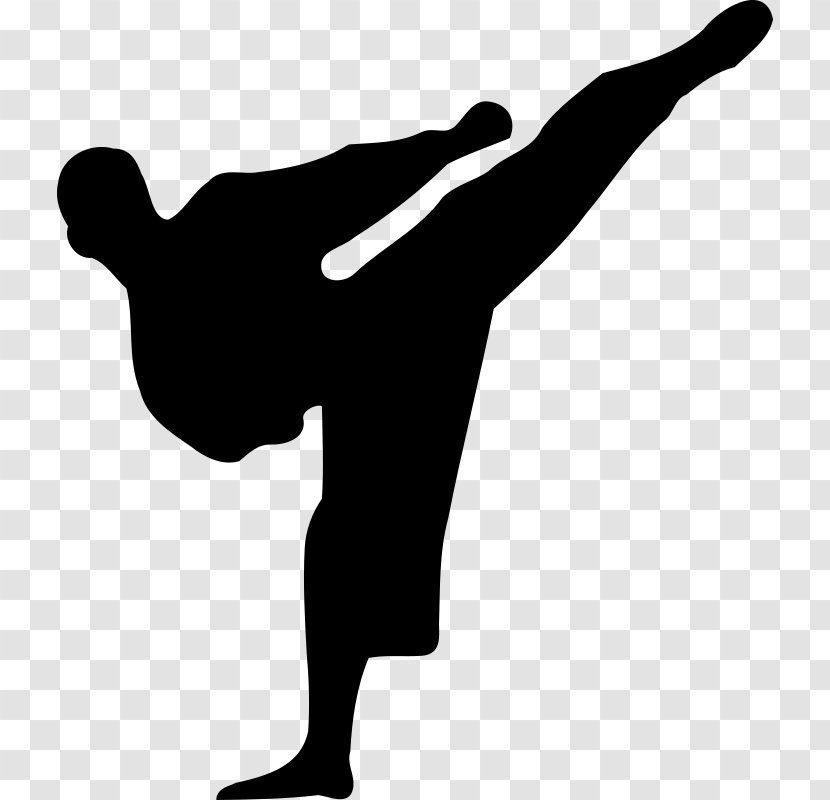 Karate Martial Arts Clip Art - Kick Transparent PNG