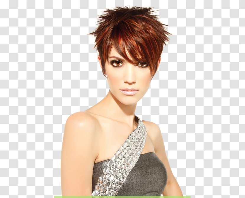 Hairstyle Pixie Cut Short Hair Bob - Bangs - Hairstyles For Round Faces Transparent PNG