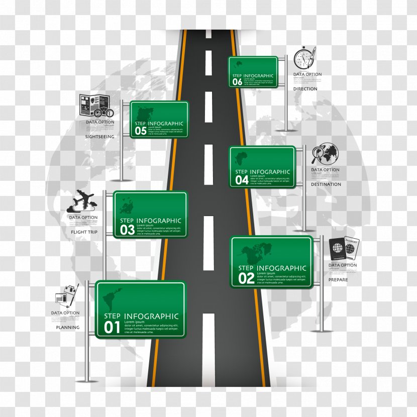 Road Infographic Traffic Sign Clip Art - Vector Classification Chart Transparent PNG