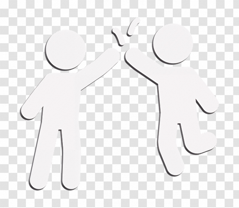 Partners Claping Hands Icon People Icon Happy Icon Transparent PNG