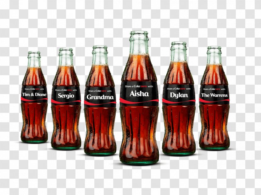 Coca-Cola Fizzy Drinks Diet Coke Beer Glass Bottle - Beverages - Coca Cola Transparent PNG