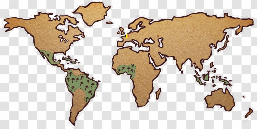 World Map Globe Mercator Projection - Mammal Transparent PNG