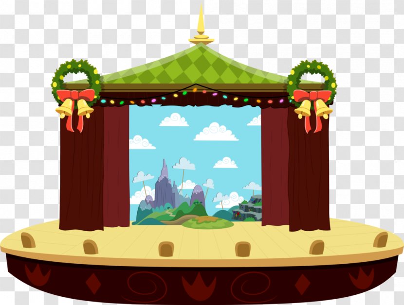 Pinkie Pie Rainbow Dash YouTube Theatre DeviantArt - Christmas Decoration - Stage Background Transparent PNG