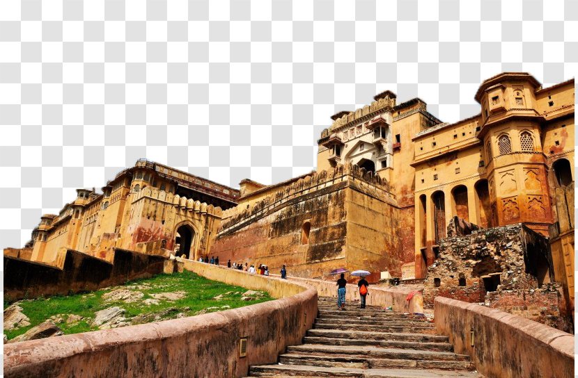 Amer Fort Tourist Attraction Fukei - Palace - India Amber View Triple Transparent PNG