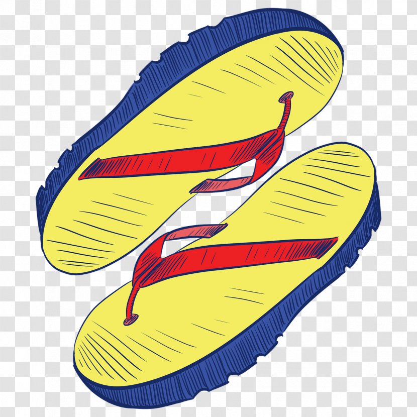 Slipper Flip-flops Sandal - Watercolor - Women Sandals Transparent PNG