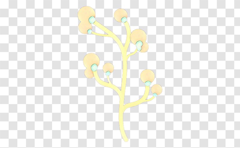 Yellow Branch Plant Beige Transparent PNG