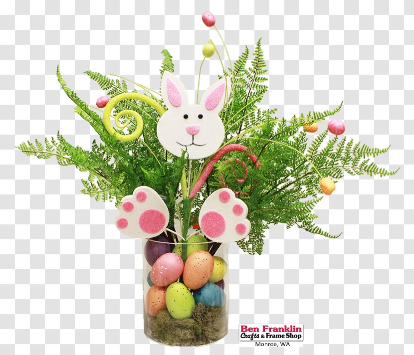 Floral Design Easter Bunny Flower Bouquet Cut Flowers - Ben Franklin Crafts And Frame Shop Transparent PNG