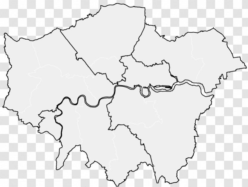 London Borough Of Southwark Map SE Postcode Area Boroughs Inner - History - Refinement Transparent PNG