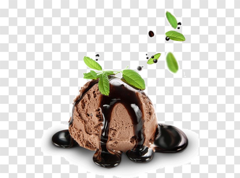 Chocolate Ice Cream Scoop Gelato - Stracciatella Transparent PNG