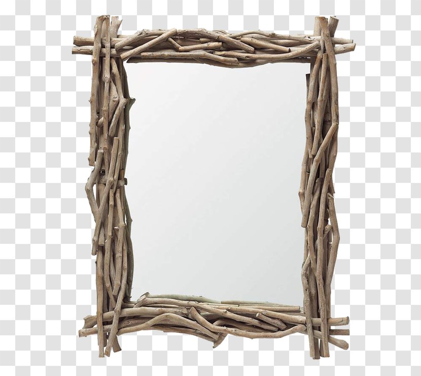 Mirror Driftwood Picture Frames - Cloakroom Transparent PNG
